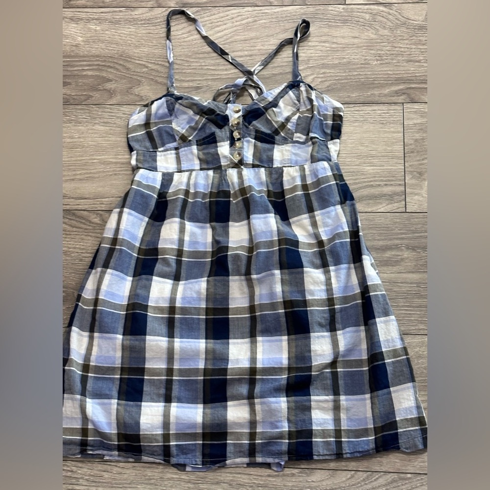Aeropostale Plaid Halter Dress - Size Medium - Picture 9 of 16